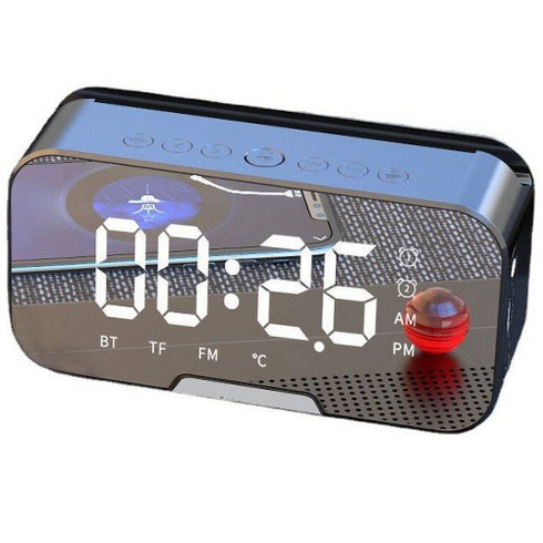 PYHO무선 블루투스 스피커 라디오 LED 알람G10, 블랙, 8581741995258