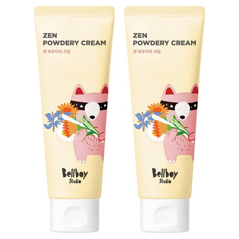 벨보이스튜디오 젠 파우더리 크림 - 기저귀크림 베이비파우더 발진 신생아 땀띠 무향, 120ml, 2개