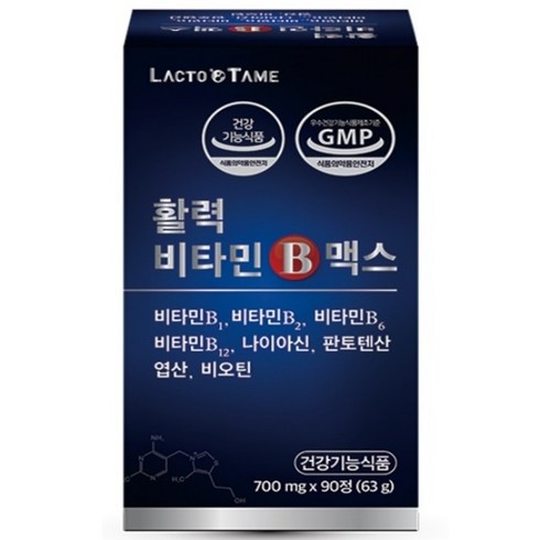 락토테미 활력 비타민b 맥스, 90정, 1박스