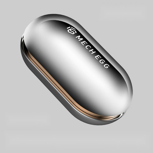 헤일리마켓 에그 피젯 슬라이더 키덜트 푸쉬 스틸 피젯토이 스트레스 해소, 그레이, 1개