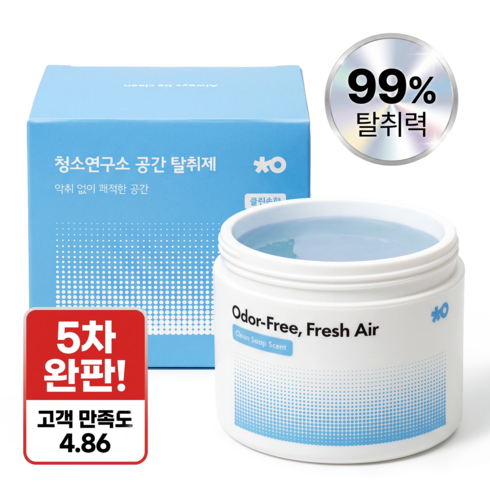 청소연구소 실내 고체 탈취제 클린솝향 300g 공간 탈취제 초강력 냄새제거 화장실 집안 담배냄새 제거, 1개, 300ml