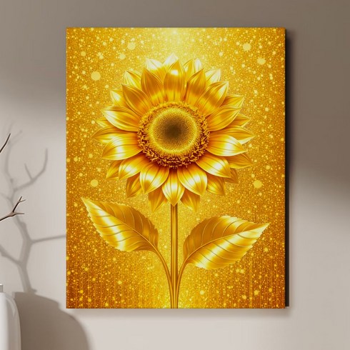 풍수액자 해바라기 액자 그림 집들이선물 개업선물 인테리어 그림, 3.골드리치 해바리기 A