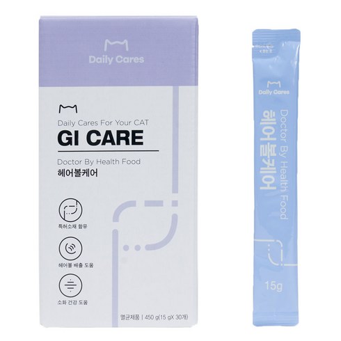 닥터바이 고양이 GI 케어 영양제, 헤어볼+장건강, 450g, 1세트