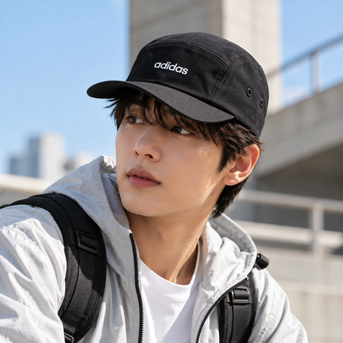 아디다스 남성 여성 모자 데일리 커플 5패널 캔버스 볼캡