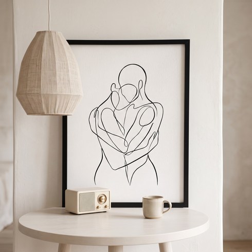인테리어 액자 프레임 포스터 액자 30x40cm, 1개, 블랙
