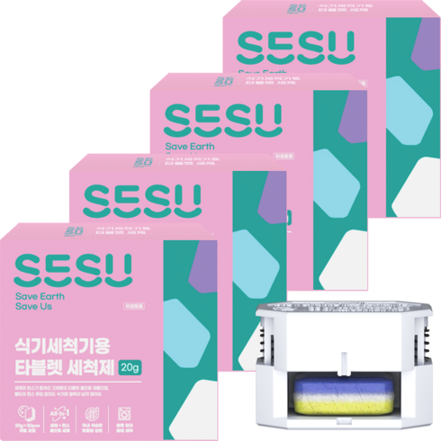 [커터 증정] 세수 올인원 식기세척기 세제 타블렛형, 20g, 120개