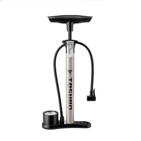 토스오드 자전거 펌프 고압 알루미늄 사이클링 공기주입기 160PSI, 1개, 420mm+압력게이지