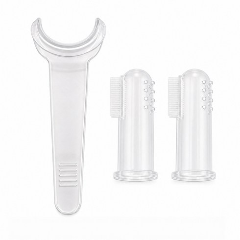 LHWHALE 반려동물 투명 구강 개구기 강아지 고양이 양치 보조 치아 확인 구강 관리 치약 칫솔질 보조 도구, 소형(11.8*3.5CM), 1개