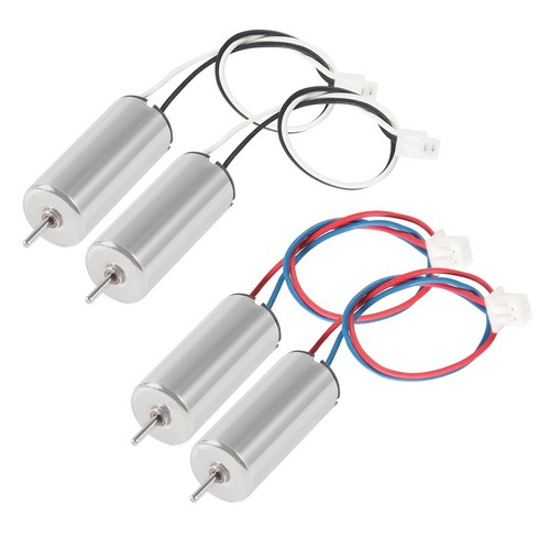 615 코어리스 브러쉬 모터 6x15mm 19000KV 미니 DC 모터 JST-1.25 단자선 탑재 RC 쿼드콥터용, 4개