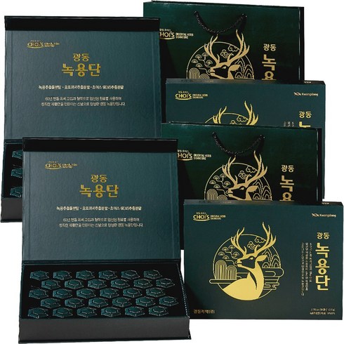 광동제약 녹용단 30환 + 쇼핑백, 112.5g, 2세트