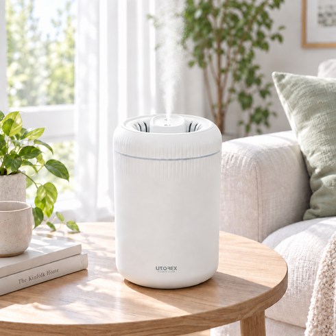 유토렉스 스마트 초음파 가습기 3.5L 대용량 간편 세척 무드등 신생아 거실, UTH-1050W