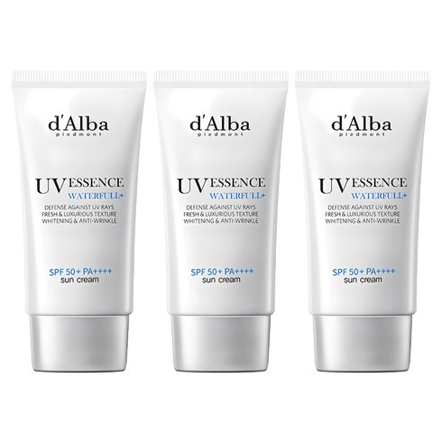 달바 워터풀 에센스 선크림 SPF50+ PA++++, 50ml, 3개