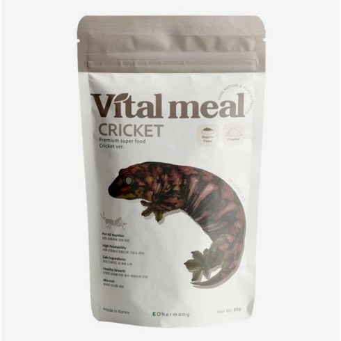 이오하모니 바이탈밀 렙타일 도마뱀 슈퍼푸드 파우치 크리켓, 50g, 1개