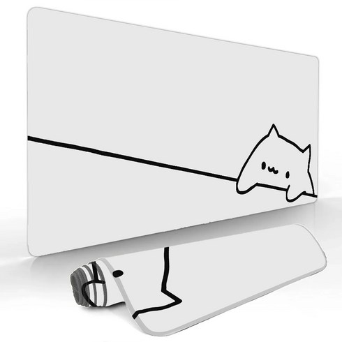 게이밍 장패드 고양이 캐릭터 마우스패드400X900X3MM, 1개, 그림 8