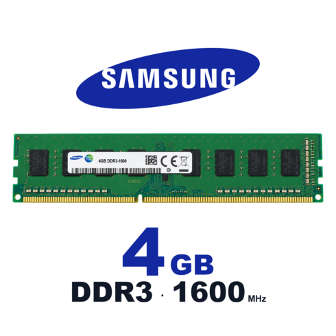 삼성 DDR3 데스크탑 램 메모리 UDIMM, 1개, 4GB 1600MHz (PC3-12800)