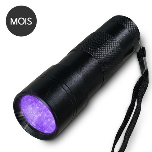 모이스 UV 오줌자국 후레쉬 배변흔적 탐지기, 블랙, 1개