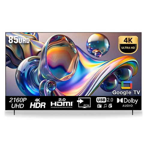 아이사 4K UHD DLED 제로베젤 스마트 TV, 216cm(85인치), HK8500UHD-DA-SMART, 스탠드형, 방문설치