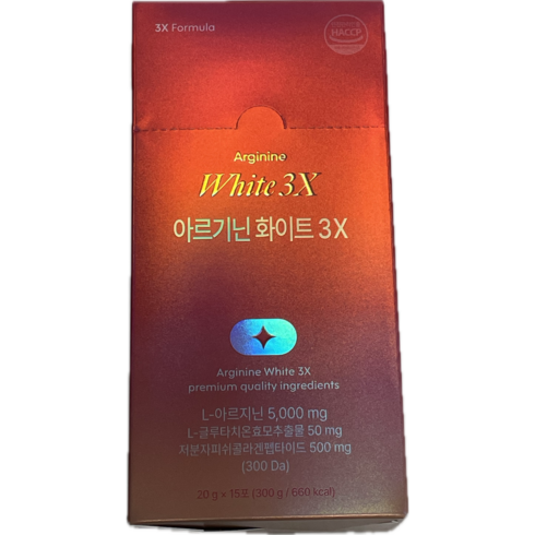 익스트림 아르기닌 화이트 3X 15p, 300g, 1개