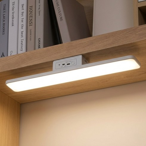 세이섬 책상 부착식 LED 스탠드 32cm 무선 학습용 독서등 USB 자석 조명등, 1500mAh