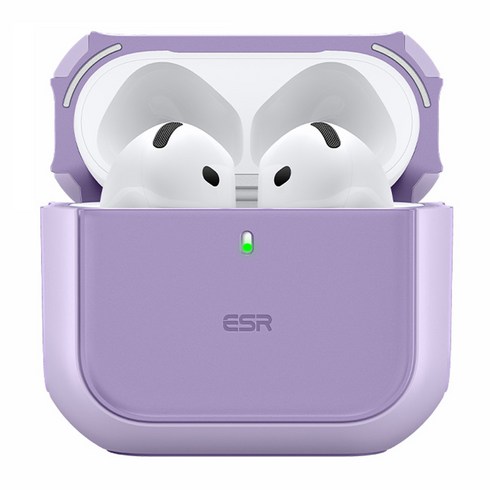 ESR 에어팟 할로락 맥세이프 하이브리드 마그네틱 케이스, 에어팟 4/5, 퍼플, 1개