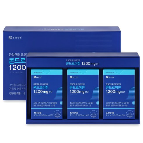 종근당건강 관절연골 뮤코다당단백 콘드로이친 선물세트, 60정, 3개