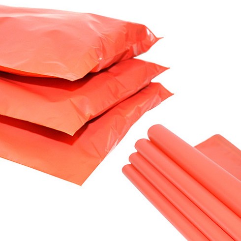 재경사 HDPE 택배봉투 40x50+4cm, 오렌지, 100장