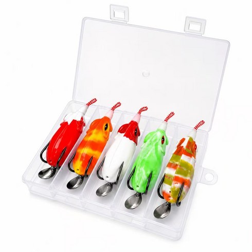10g/14g 가물치 루어 부드러운 개구리 유혹 프로그루어 통로 개구리 루어 개구리 루어 가물치 가물치미끼 개구리 낚시, 5개, 14g, 5pcs