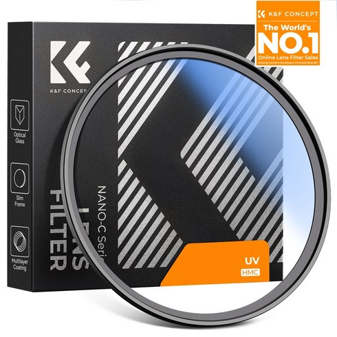 케이앤에프컨셉 NANO C Silm HMC MC UV 렌즈 필터, 1개, 77mm