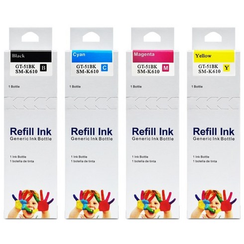 잉크다파라 삼성 호환잉크 INK-K610 세트, 1세트, 4색