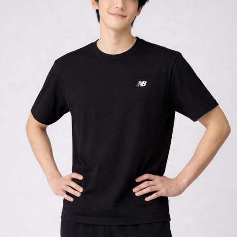 뉴발란스 남성용 유니 스포츠에센셜 반팔티셔츠 NBNEGCO203