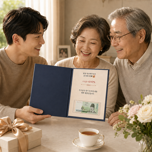 YSW 용돈박스 용돈이벤트 부모님 고급 생신 환갑 칠순 투자보고서, 1개, 딥 네이비