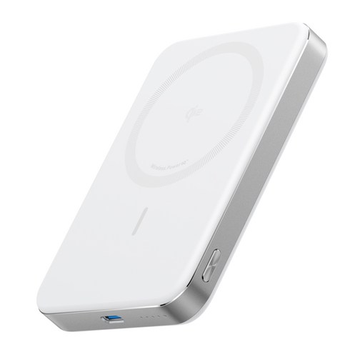 앤커 맥고 파워뱅크 10000mAh 30W 보조배터리 맥세이프 무선충전 고속충전 qi2 기내용 아이폰 A1664, 화이트