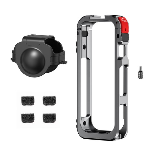 [Flymile] 인스타360 X5 유틸리티 프레임 / 알루미늄 메탈 케이지 / insta360 악세사리, 1세트, X5002