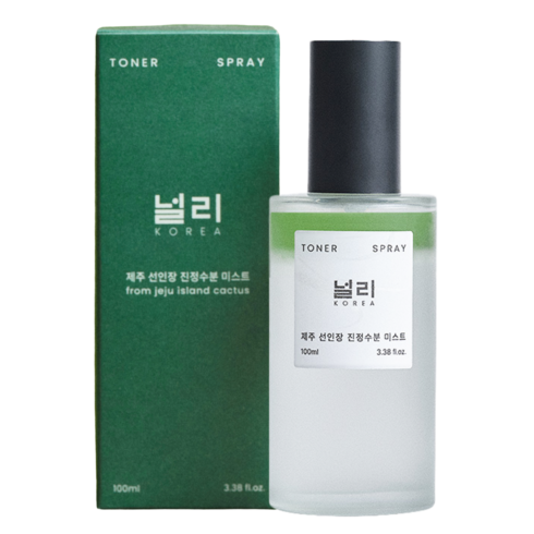 [판테놀 진정 미스트] 안개분사 널리 비건 제주 선인장 진정수분 토너미스트 피부 열감케어 쿨링 저자극 민감성, 1개, 100ml