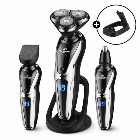 헤누스 셰이버 남자 전기 면도기 생활방수 전동 면도기, EQ-340K, 블랙, 1개