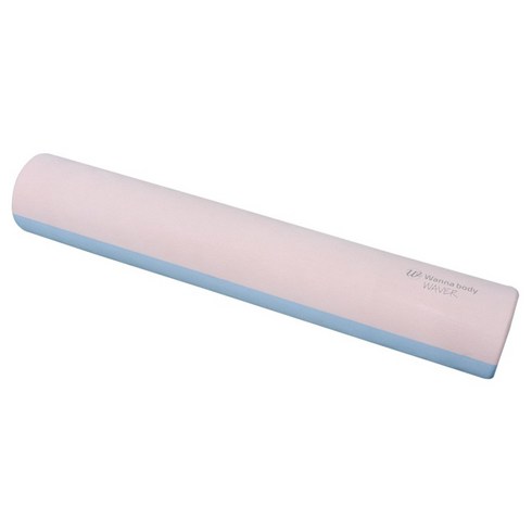 워너바디 웨이버 EVA 폼롤러 45cm 런닝롤러 스트레칭 종아리 마사지, 피치핑크/스카이블루, 1개