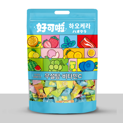 하오케라 무설탕 비타민C 제로슈거 캔디, 1개, 810g