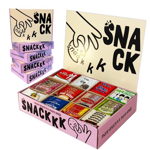 과자탐험대) 스낵크크크 사무실 탕비실 간식 과자 세트, 1세트, SNACKKK 박스1호(케이크 파이류 12종)
