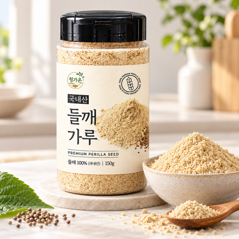 [껍질을 벗겨 부드러운 식감]청가온 100% 국내산 탈피 거피 들깨 가루 분말, 1개, 150g