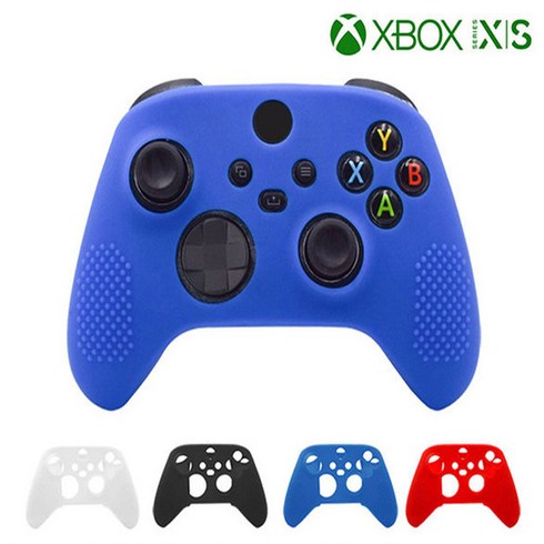 X BOX S X 컨트롤러 실리콘 가정용 콘솔 게임기 케이스, 레드, 레드, 1개