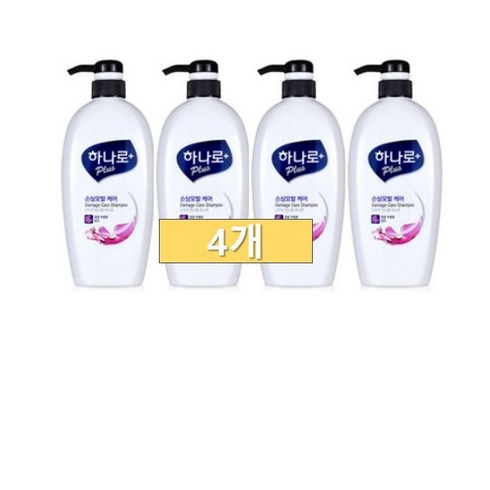 하나로 플러스 손상모발케어 샴푸린스겸용, 680ml, 4개