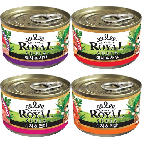 로얄 수피아 고양이 간식캔, 콤보, 170g, 24개