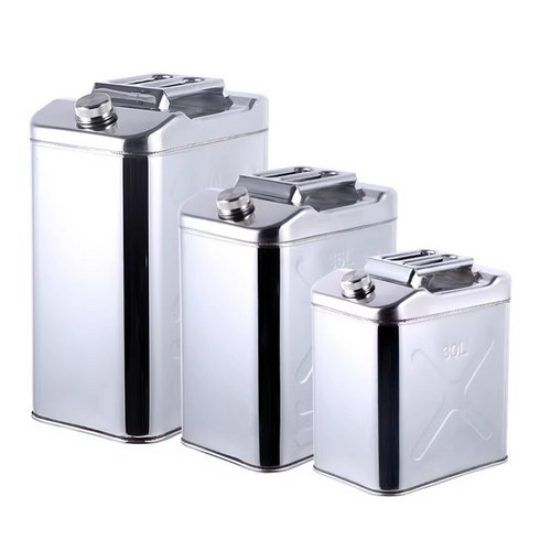 야외 연료보관통 캠핑용 스텐 기름통, 20L, 1개