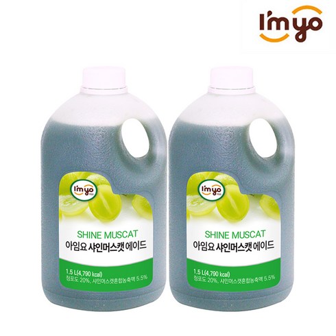 아임요 샤인머스캣 에이드, 1.5L, 2개