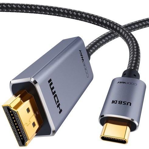 코드웨이 USB C타입 to HDMI 스마트폰 미러링케이블, 1개, 3m