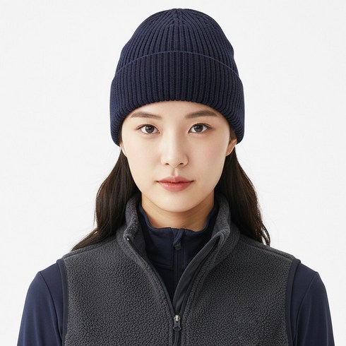 겨울모자 낚시 모자 등산비니 아웃도어 스포츠 비니, 다크네이비