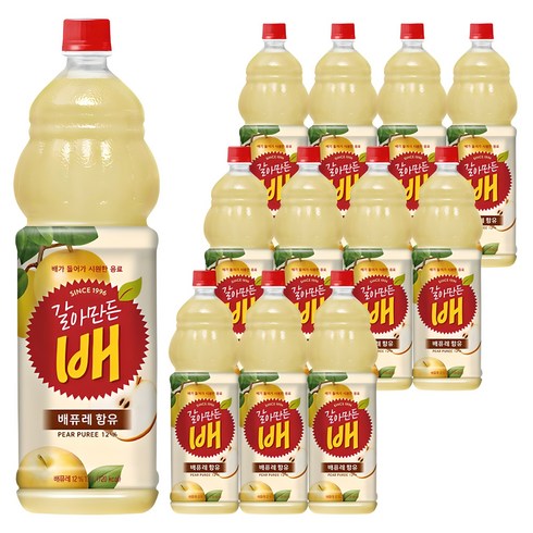 갈아만든배 음료, 1.5L, 12개