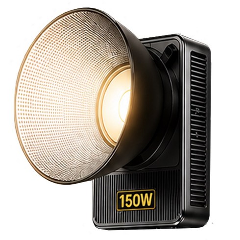 체리스팟 CS-150W Bi-color 150W COB LED 영상조명 스튜디오 촬영조명 2700K~6500K 색온도조절, 1개, 블랙