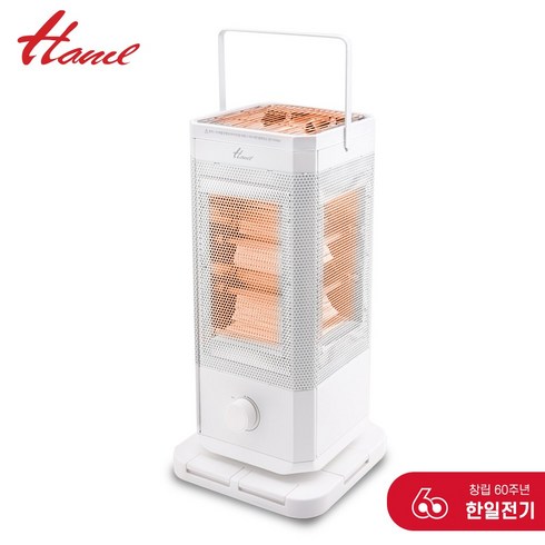 한일전기 오방난로 발터치 오방향 전기 히터 스토브 5면히터 가정용 사무실 난방, 한일 화이트 오방난로 1개, HNB-2KW5