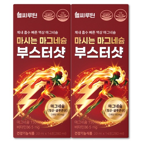 헬씨루틴 젖산 마그네슘 식약청 인증 마시는 액상 영양제, 2개, 14회분